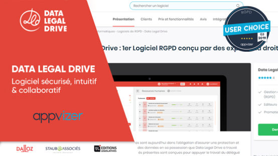 Logiciel RGPD DATA LEGAL DRIVE recommandé par Appvizer